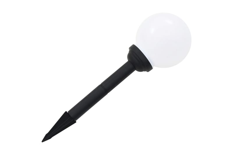 Sollampa LED set 4 st sfäriska 15 cm RGB - Vit - Belysning - Utomhusbelysning - Solcellslampa & solcellsbelysning