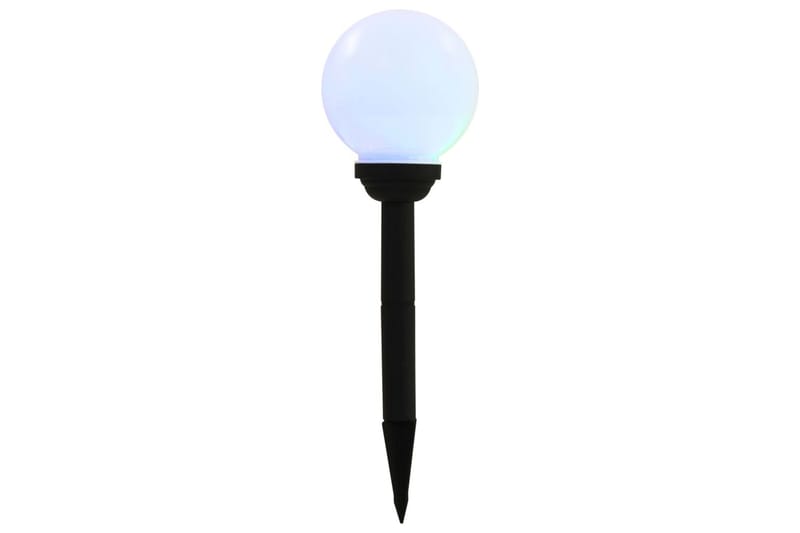 Sollampa LED set 4 st sfäriska 15 cm RGB - Vit - Belysning - Utomhusbelysning - Solcellslampa & solcellsbelysning
