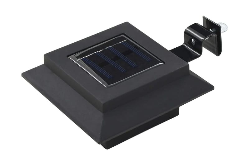 Sollampa LED set 6 st fyrkantig 12 cm svart - Svart - Belysning - Utomhusbelysning - Solcellslampa & solcellsbelysning