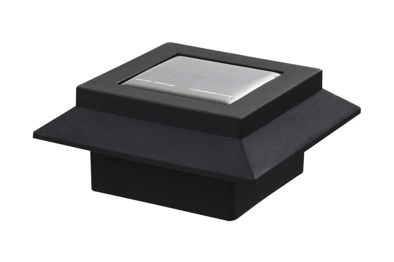 Sollampa LED set 6 st fyrkantig 12 cm svart - Svart - Belysning - Utomhusbelysning - Solcellslampa & solcellsbelysning