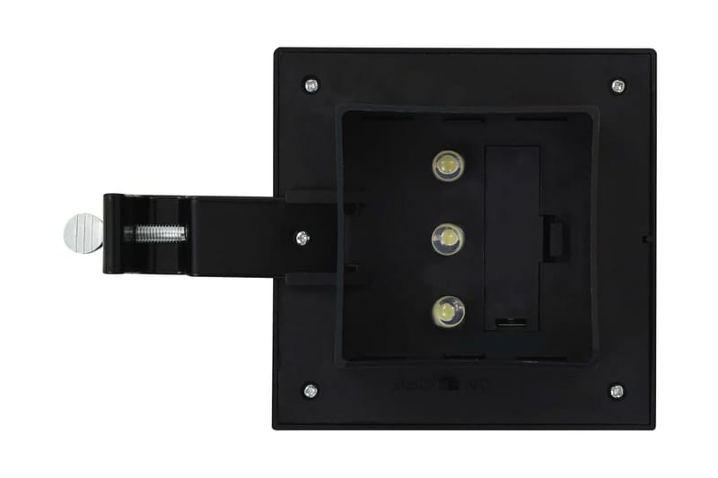 Sollampa LED set 6 st fyrkantig 12 cm svart - Svart - Belysning - Utomhusbelysning - Solcellslampa & solcellsbelysning