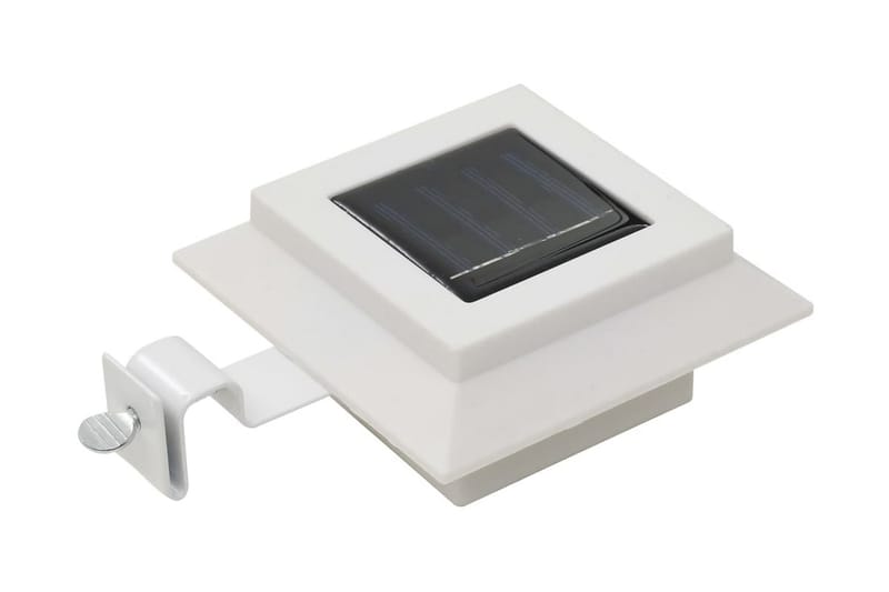 Sollampa LED set 6 st fyrkantig 12 cm vit - Vit - Solcellslampa & solcellsbelysning