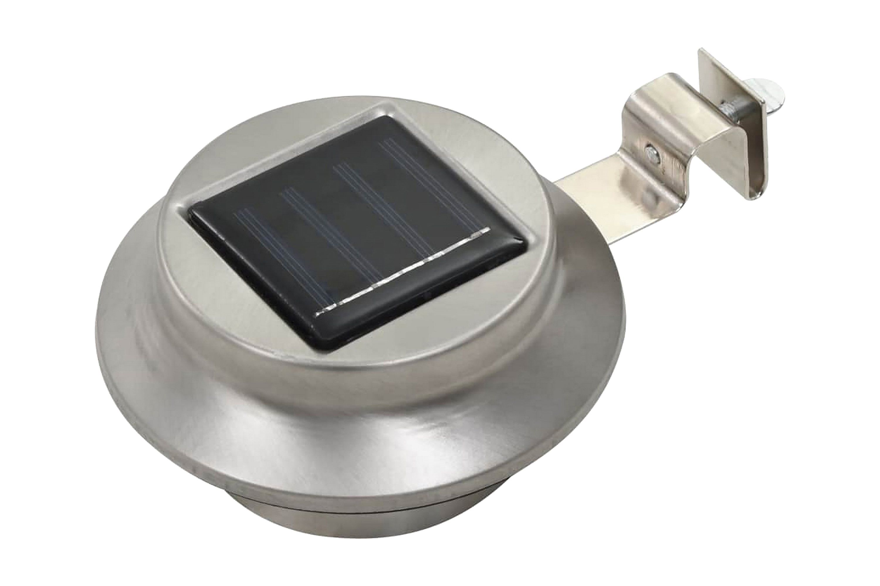 Sollampa LED set 6 st rund 12 cm vit – Silver