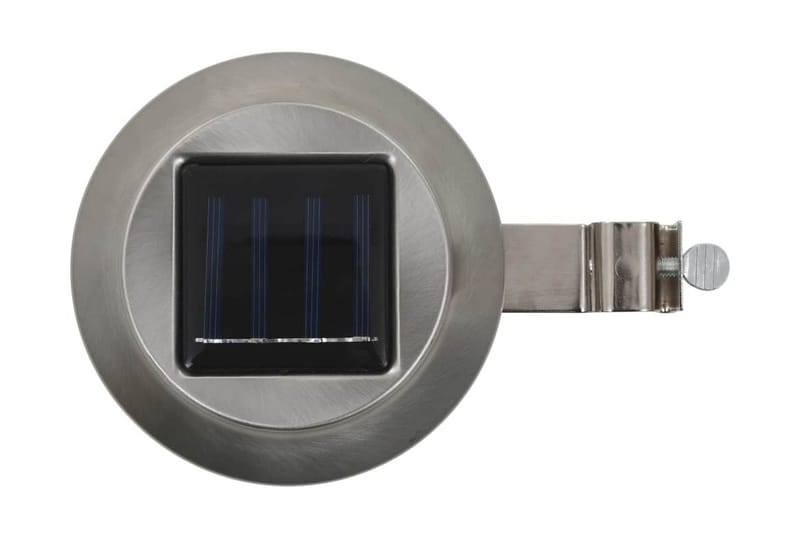 Sollampa LED set 6 st rund 12 cm vit - Silver - Belysning - Utomhusbelysning - Solcellslampa & solcellsbelysning
