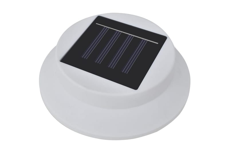 Solcellslampor för staket 12 st LED vit - Vit - Solcellslampa & solcellsbelysning