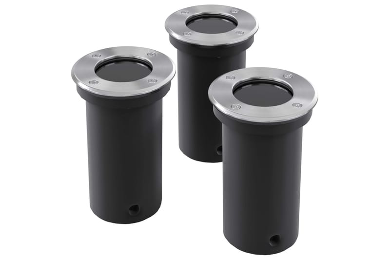 Markbelysning rund 3-pack - Silver - Belysning - Utomhusbelysning - Spotlights utomhus