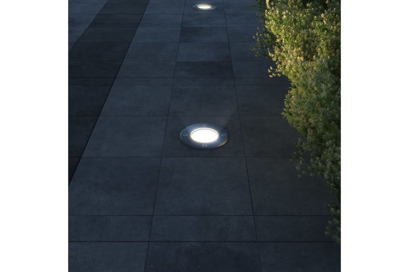 Markbelysning rund 3-pack - Silver - Spotlights utomhus