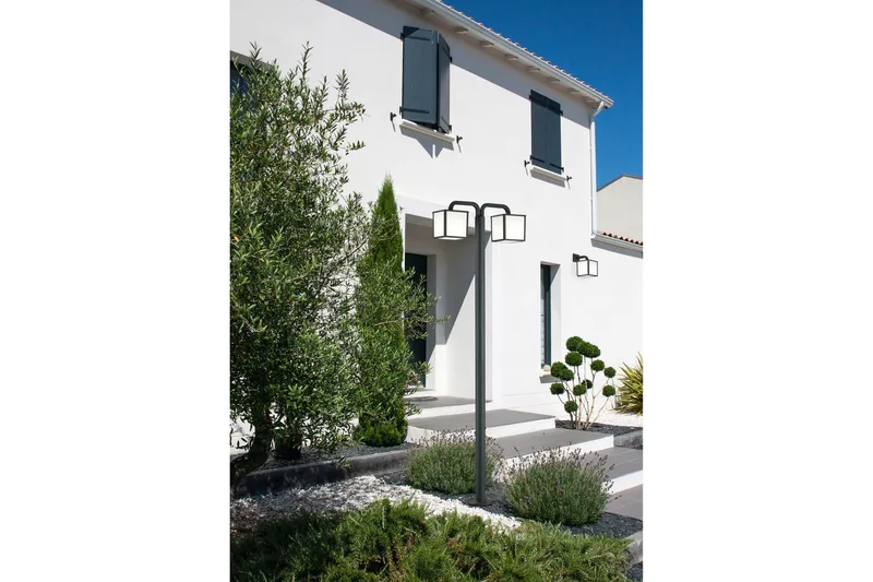 Cubango LED E27 2L Pollare 200 cm antracit - Antracit - Belysning - Utomhusbelysning - Stolplyktor & grindlyktor