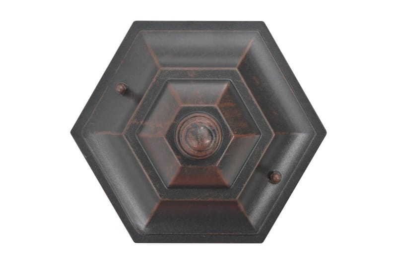 Lyktstolpar för trädgård 6 st E27 110 cm aluminium brons - Brun - Belysning - Utomhusbelysning - Stolplyktor & grindlyktor