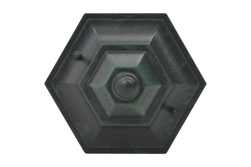 Lyktstolpar för trädgård 6 st E27 110 cm aluminium mörkgrön - Grön - Belysning - Utomhusbelysning - Stolplyktor & grindlyktor