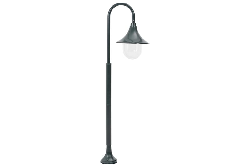 Lyktstolpe för trädgård E27 120 cm aluminium mörkgrön - Grön - Belysning - Utomhusbelysning - Stolplyktor & grindlyktor