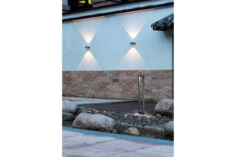 RENO Lyktstolpe LED Vit - Antracit/Vit - Belysning - Utomhusbelysning - Stolplyktor & grindlyktor