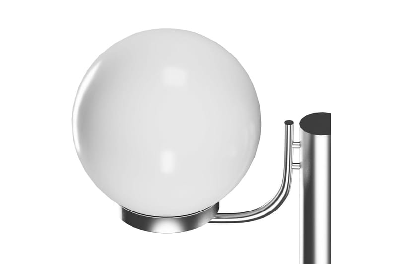 Trädgårdslampa 2 lampor 220 cm - Vit - Belysning - Utomhusbelysning - Stolplyktor & grindlyktor