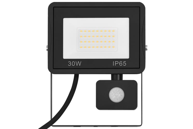 Strålkastare med sensor 30 W LED kallvit - Svart - Belysning - Utomhusbelysning - Strålkastare