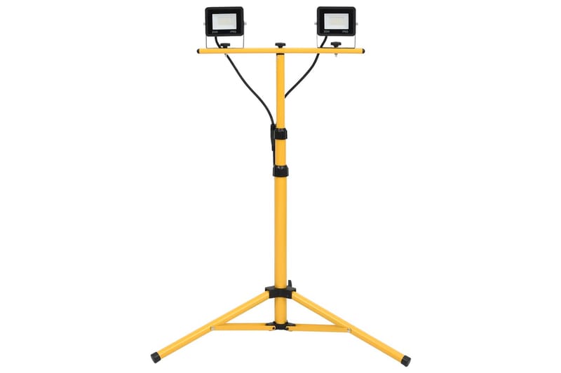 Strålkastare med stativ 2x20 W LED kallvit - Svart - Belysning - Utomhusbelysning - Strålkastare