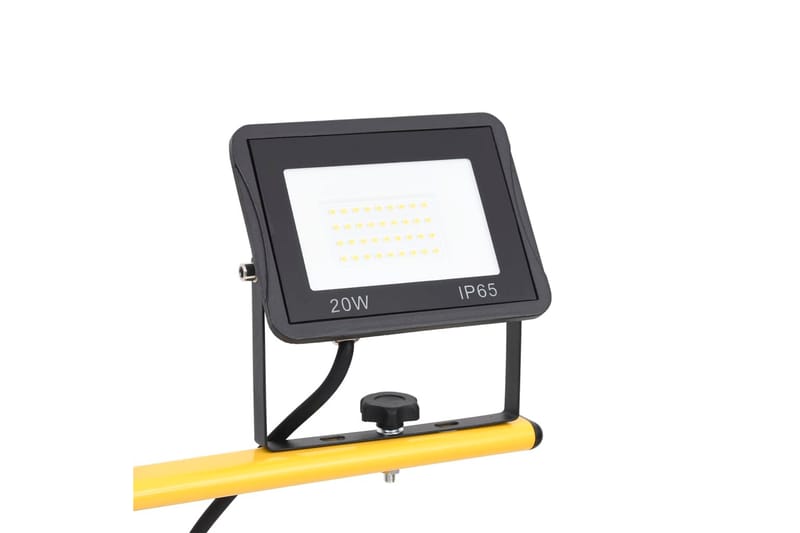 Strålkastare med stativ 2x20 W LED varmvit - Svart - Belysning - Utomhusbelysning - Strålkastare