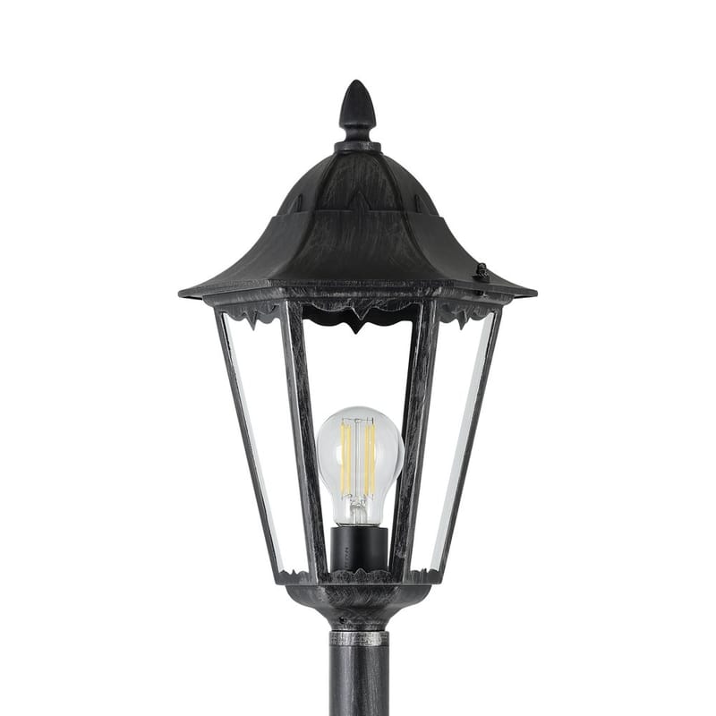 Trädgårdslykta Navedo - Svart/Silverpatina, 1200 mm - Belysning - Utomhusbelysning - Stolplyktor & grindlyktor