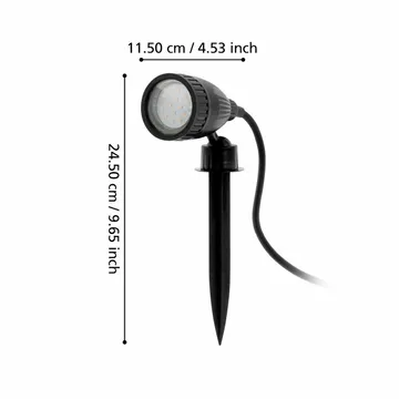 Trädgårdsspotlight Nema 1 med Jordspett - 60 cm - Belysning - Utomhusbelysning - Spotlights utomhus