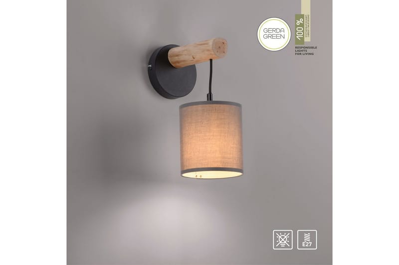 Tribu Just Light Vägglampa - Taupe - Belysning - Utomhusbelysning - Fasadbelysning