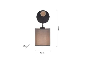 Tribu Just Light Vägglampa - Taupe - Belysning - Utomhusbelysning - Fasadbelysning