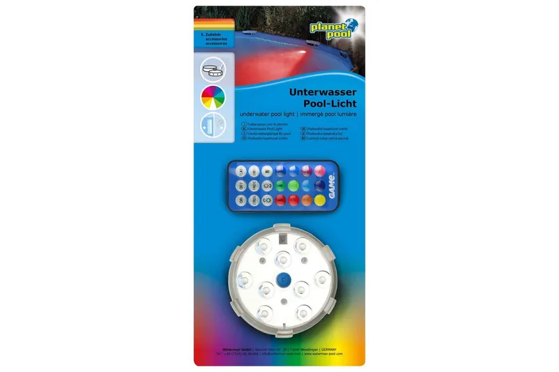 Undervattensbelysning Planet Pool LED RGB med Magnet och Fjärrkontroll - Belysning - Utomhusbelysning - Poolbelysning