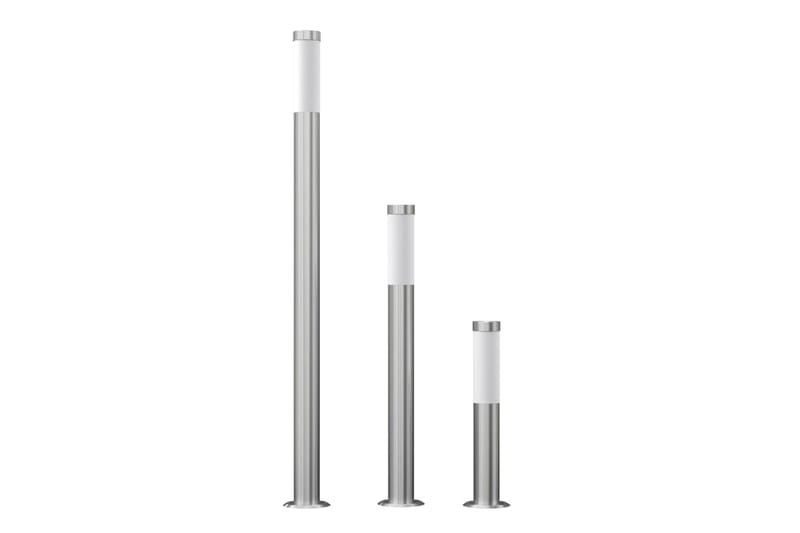 Utebelysning set 3 st olika höjd - Silver - Belysning - Utomhusbelysning - Utelampa