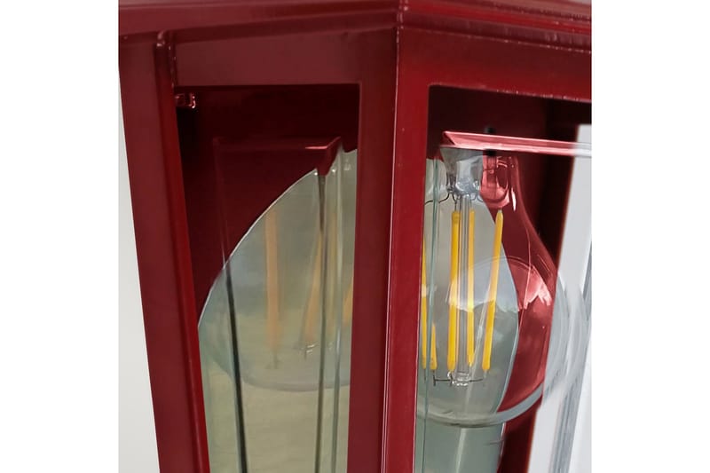 Utomhusvägglampa Elstead Lighting Deco Lane Röd - Röd - Belysning - Utomhusbelysning - Fasadbelysning