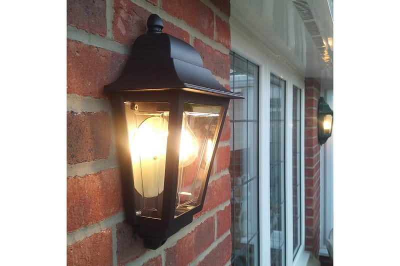 Utomhusvägglampa Elstead Lighting Deco Lane Svart - Svart - Belysning - Utomhusbelysning - Fasadbelysning