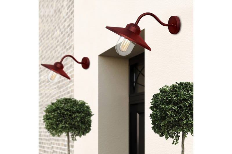 Utomhusvägglampa Elstead Lighting Klampenborg Oxidröd - Oxidröd - Belysning - Utomhusbelysning - Fasadbelysning
