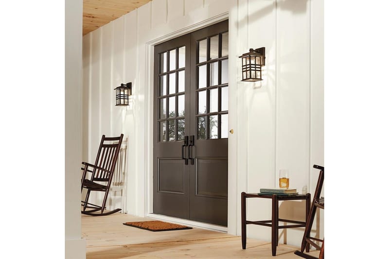 Utomhusvägglampa Kichler Beacon Square 165x302x190 mm - 165x302x190 mm - Belysning - Utomhusbelysning - Fasadbelysning