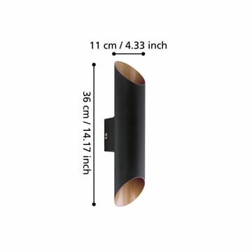 Vägglampa Agolada - 7/5 cm - Belysning - Utomhusbelysning - Fasadbelysning