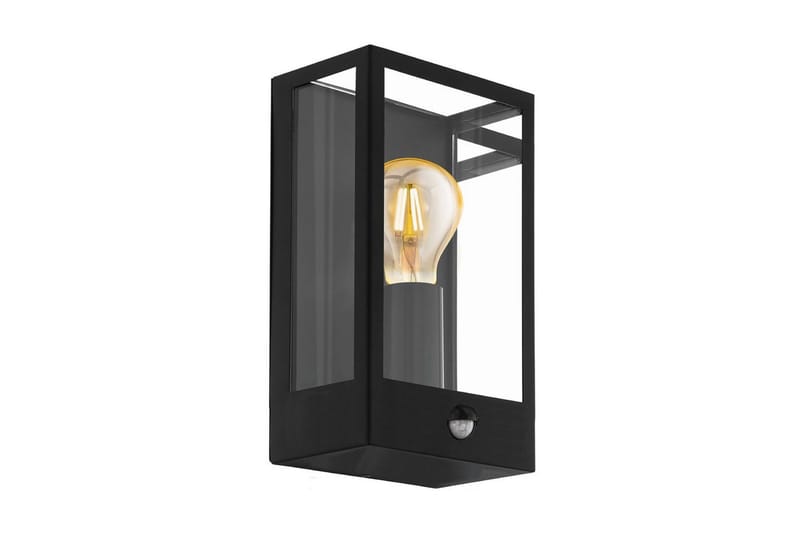 Vägglampa Utebelysning Eglo Alamonte med Sensor, Svart/Vit