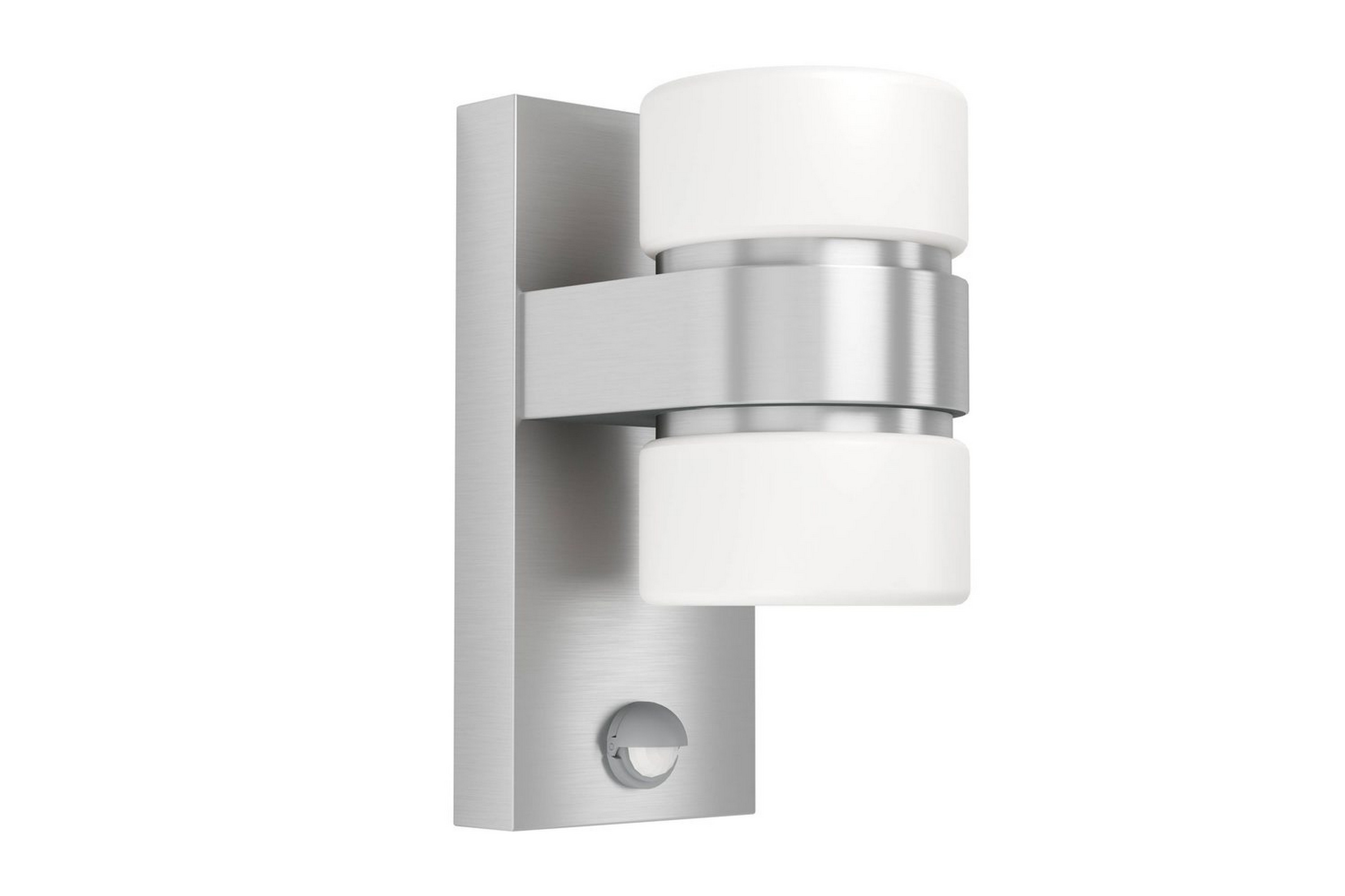 Vägglampa Utebelysning Eglo Atollari Silver/Vit - Silver/Vit