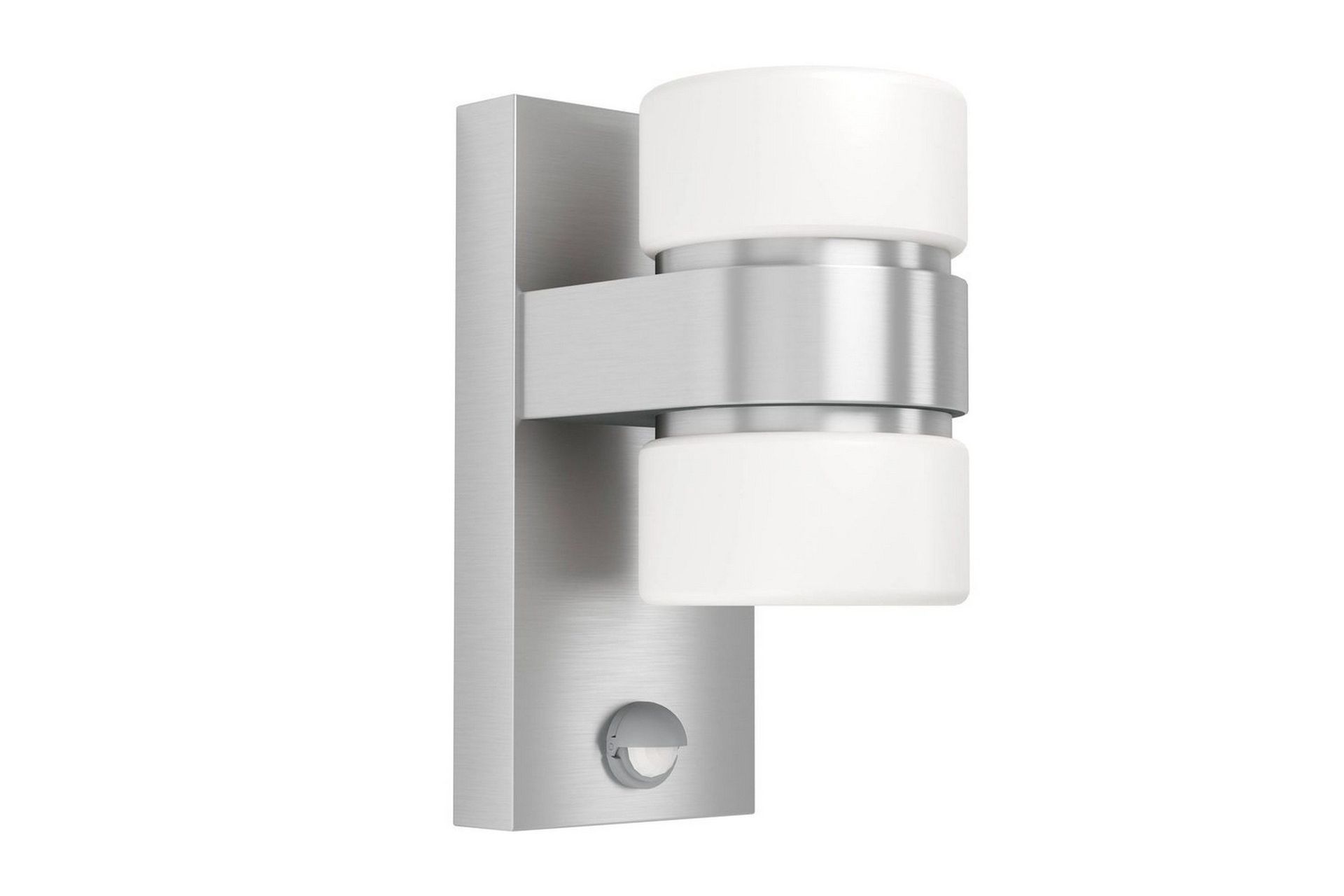 Vägglampa Utebelysning Eglo Atollari Silver/Vit - Silver/Vit