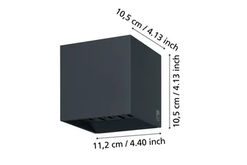 Vägglampa Utebelysning Eglo Calpino 2 - Antracit - Belysning - Utomhusbelysning - Fasadbelysning