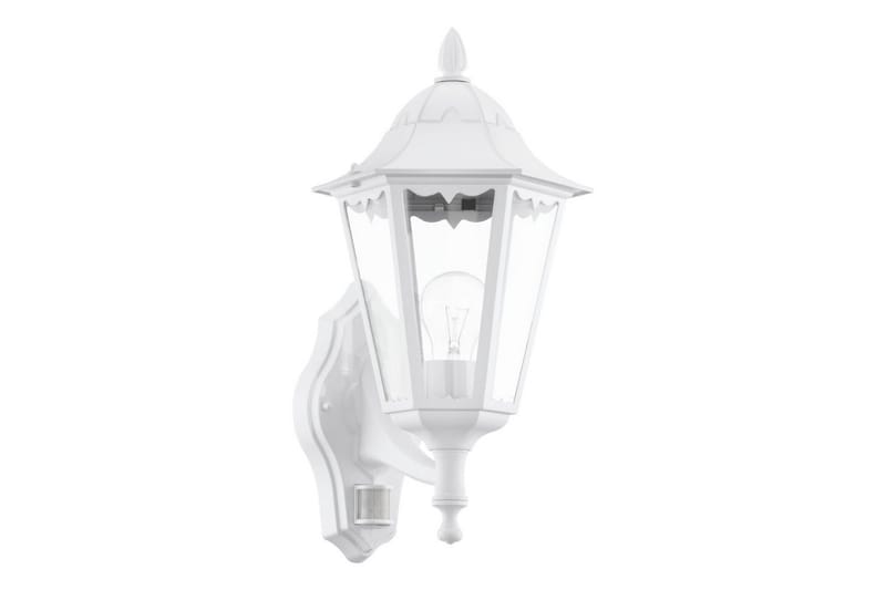 Vägglampa Utebelysning Eglo Navedo med Sensor Vit Klar, Vit