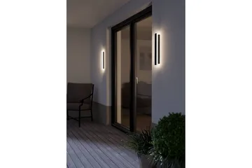 Vägglampa Utebelysning Eglo Neviano 380 mm - Svart/Vit - Belysning - Utomhusbelysning - Fasadbelysning