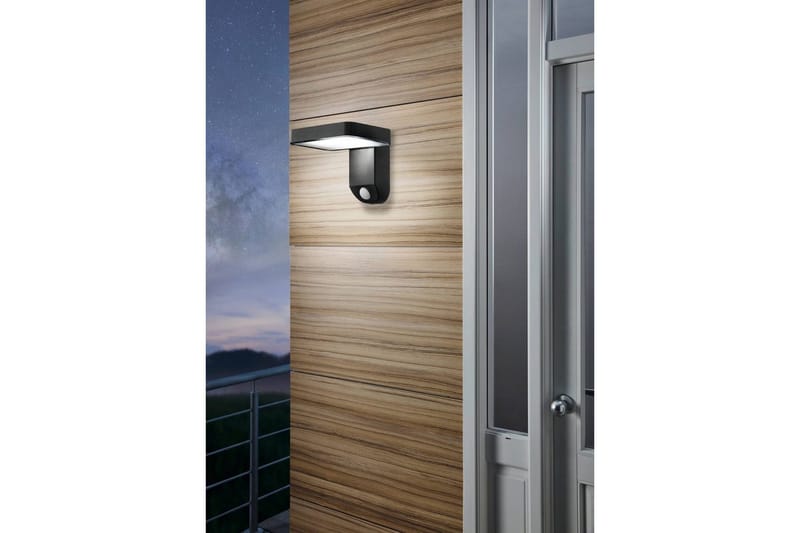 Vägglampa Utebelysning Eglo Pation med Sensor - Svart - Belysning - Utomhusbelysning - Solcellslampa & solcellsbelysning