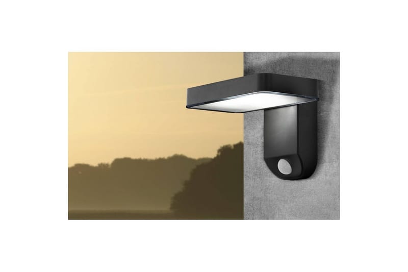 Vägglampa Utebelysning Eglo Pation med Sensor - Svart - Belysning - Utomhusbelysning - Solcellslampa & solcellsbelysning