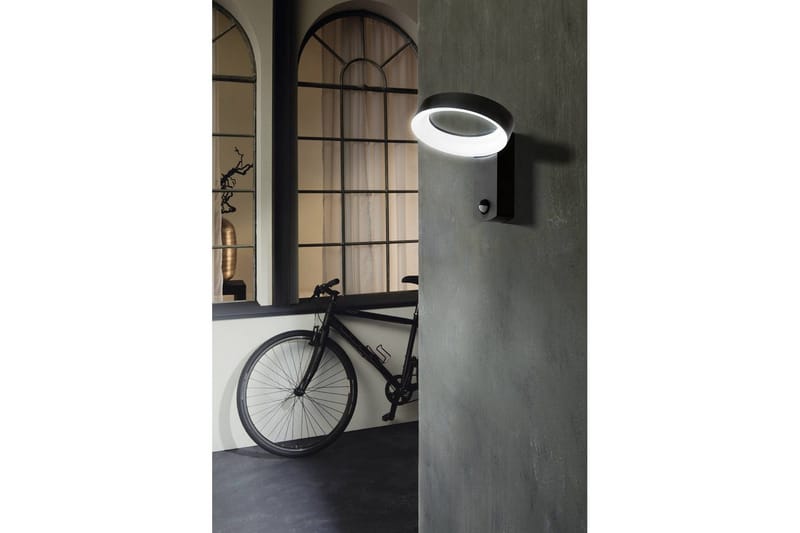 Vägglampa Utebelysning Eglo Pernate med Sensor - Antracit/Vit - Belysning - Utomhusbelysning - Fasadbelysning