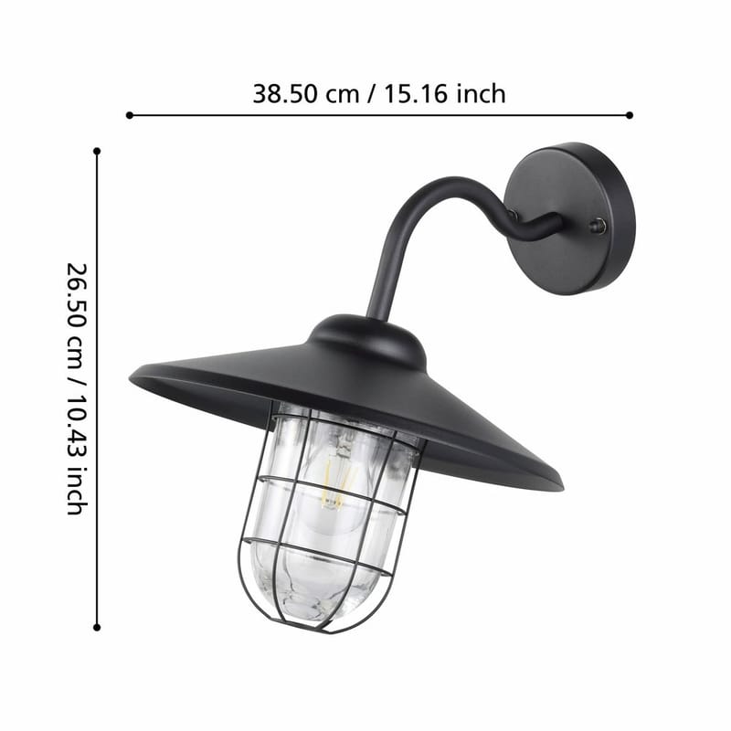 Vägglampa Utebelysning Melgoa - 30 cm - Belysning - Utomhusbelysning - Fasadbelysning