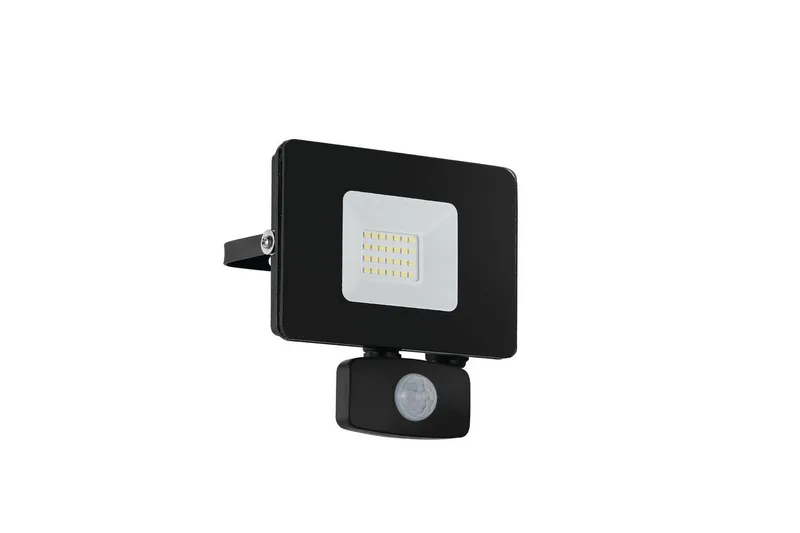 Väggstrålkastare Utebelysning Eglo Faedo 3 med Sensor 20W, Svart, Svart