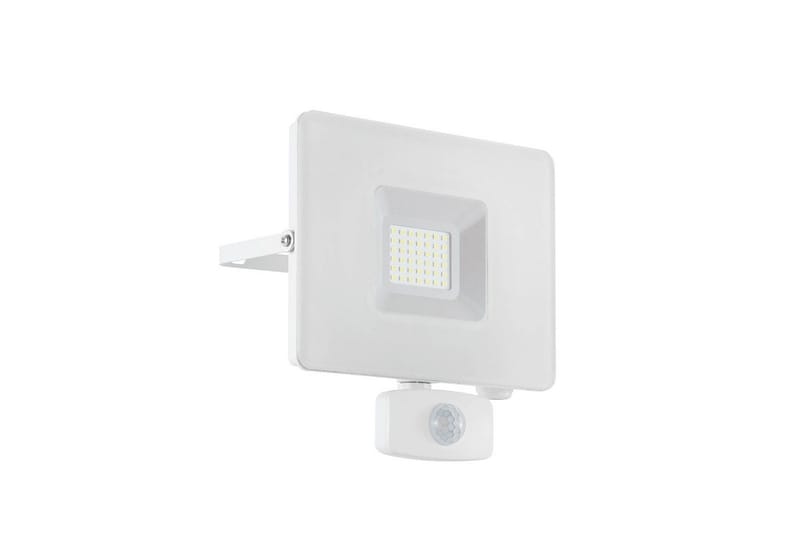 Väggstrålkastare Utebelysning Eglo Faedo 3 med Sensor 30W, Vit, Vit