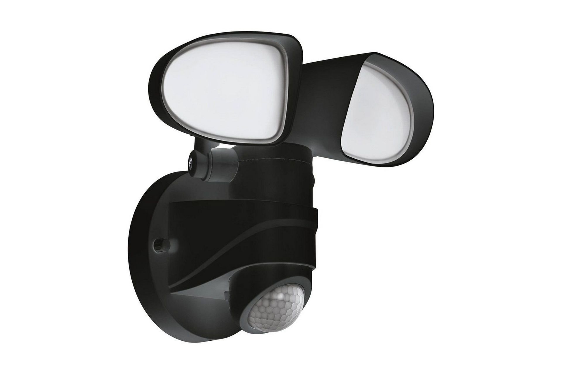 Väggstrålkastare Utebelysning Eglo Pagino med Sensor och 2 Lampor - Svart