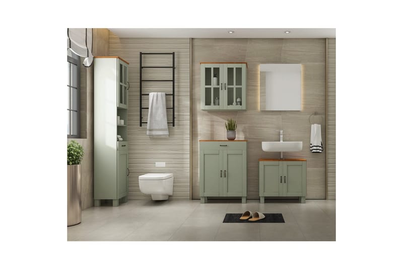 Alby Badrumsskåp 60 cm - Grön - Förvaring - Badrumsförvaring & tvättstuga inredning - Badrumsskåp