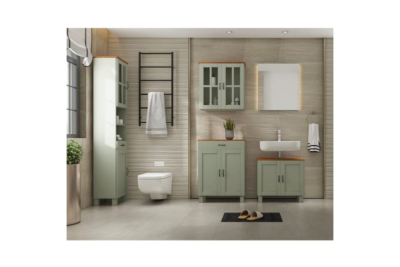 Alby Badrumsskåp 60 cm - Grön - Förvaring - Badrumsförvaring & tvättstuga inredning - Badrumsskåp