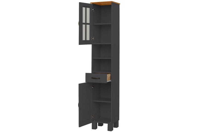 Alby Högskåp till Badrum 180x33x30 cm - Grå - Förvaring - Badrumsförvaring & tvättstuga inredning - Badrumsskåp