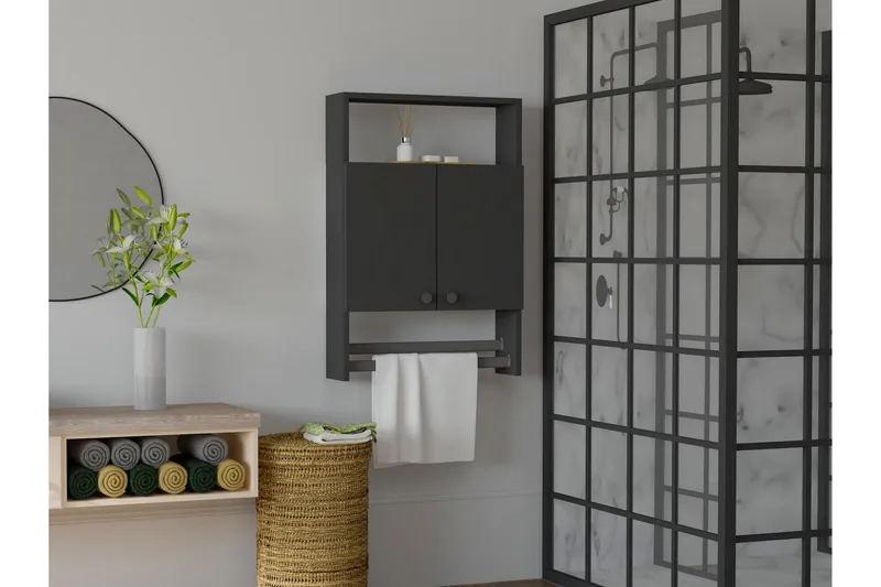 Andifli Badrumsförvaring 60x87 cm, Antracit