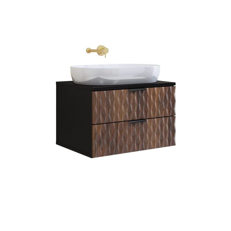 Badrumsmöbel Enzo med 2 Lådor Väggmonterad - 63 cm - Förvaring - Badrumsförvaring & tvättstuga inredning - Badrumsskåp