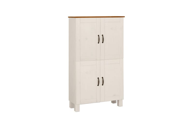 Badrumsskåp Alby 75x30x130 cm, Vit/Honung - 75x30x130 cm, Vit/Honung - Förvaring - Badrumsförvaring & tvättstuga inredning - Badrumsskåp